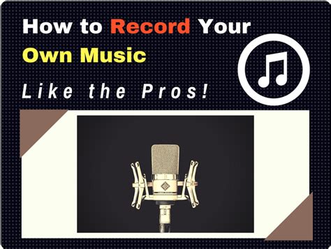 How to Record Your Own Music: When Bananas Sing and Guitars Weep